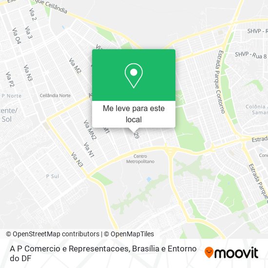 A P Comercio e Representacoes mapa