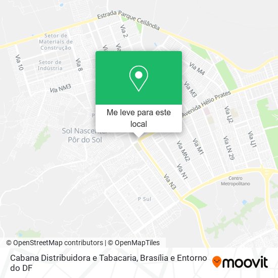Cabana Distribuidora e Tabacaria mapa