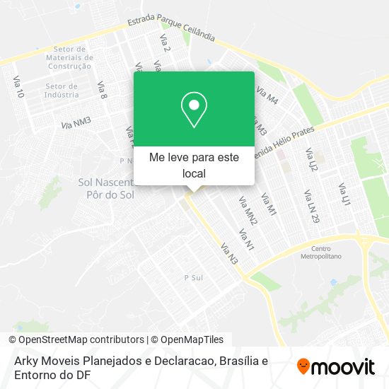 Arky Moveis Planejados e Declaracao mapa