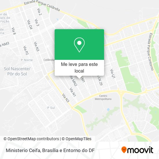 Ministerio Ceifa mapa