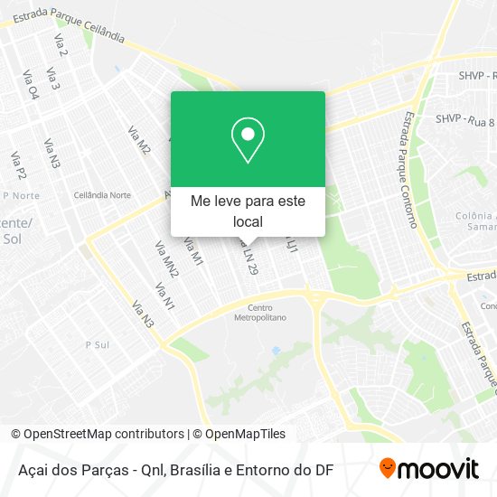 Açai dos Parças - Qnl mapa