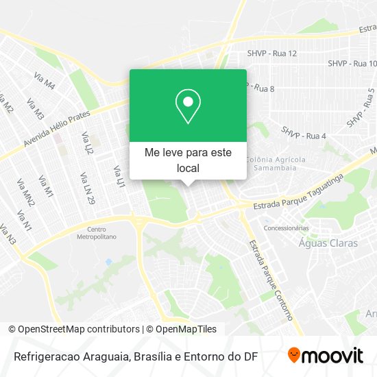 Refrigeracao Araguaia mapa