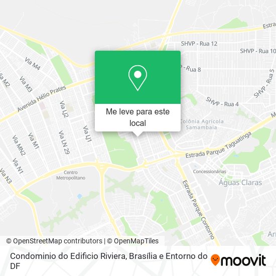 Condominio do Edificio Riviera mapa