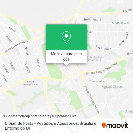 Closet de Festa - Vestidos e Acessorios mapa