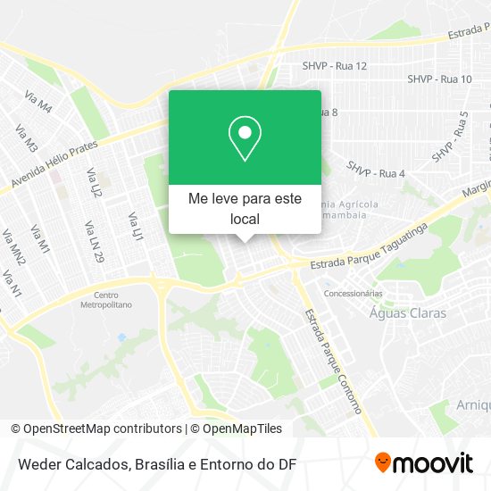 Weder Calcados mapa