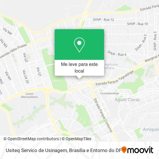 Usiteq Servico de Usinagem mapa