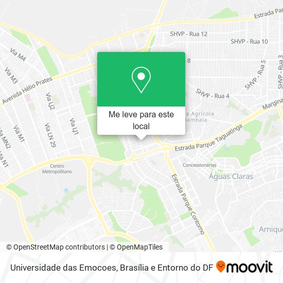 Universidade das Emocoes mapa