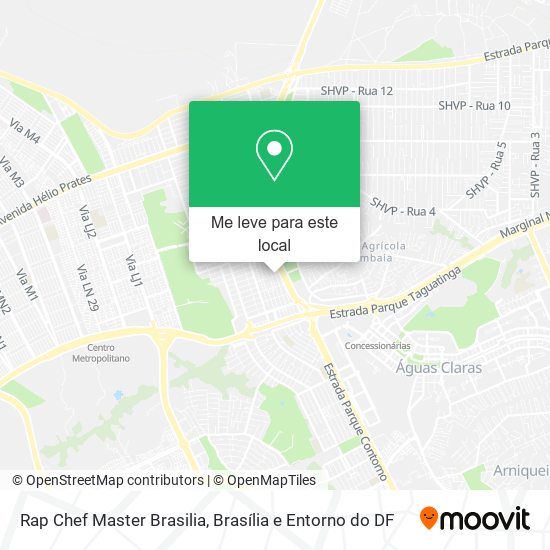 Rap Chef Master Brasilia mapa