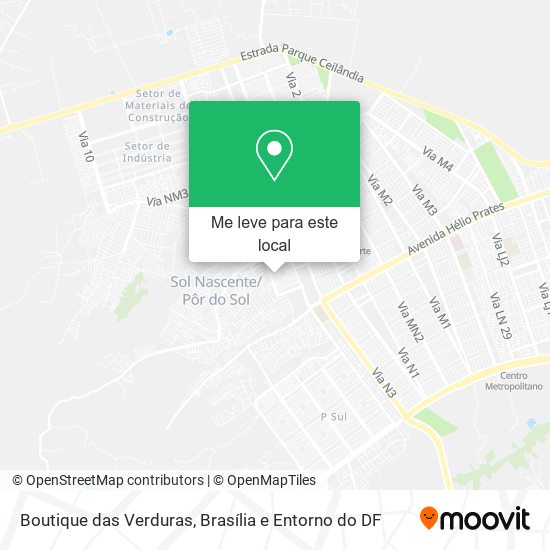 Boutique das Verduras mapa