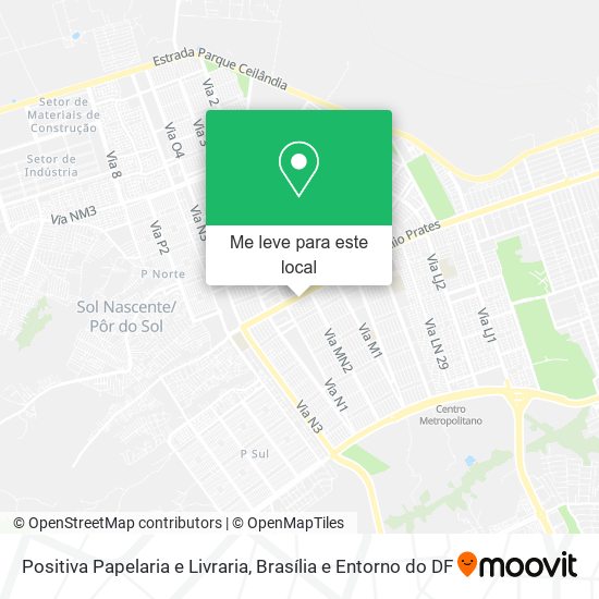 Positiva Papelaria e Livraria mapa