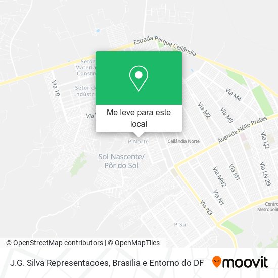 J.G. Silva Representacoes mapa