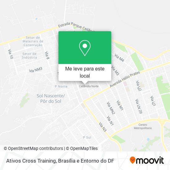 Ativos Cross Training mapa