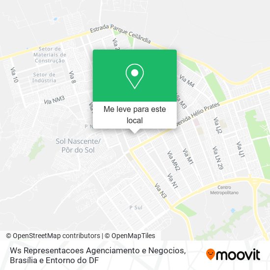 Ws Representacoes Agenciamento e Negocios mapa