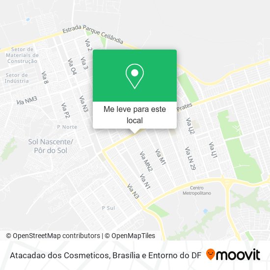 Atacadao dos Cosmeticos mapa