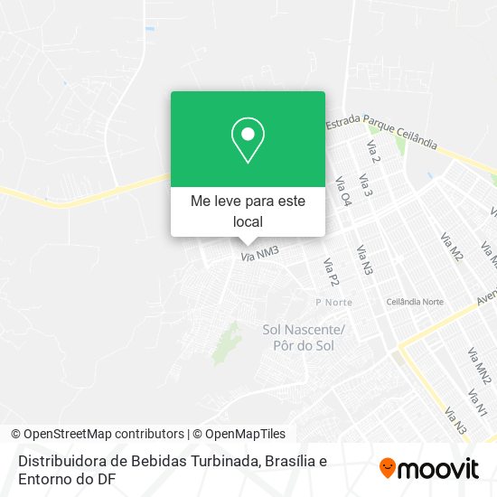 Distribuidora de Bebidas Turbinada mapa