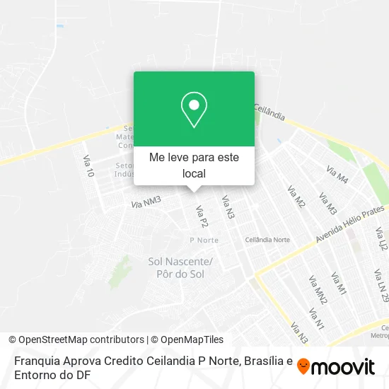 Franquia Aprova Credito Ceilandia P Norte mapa