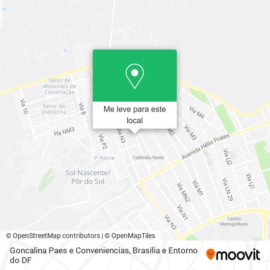 Goncalina Paes e Conveniencias mapa