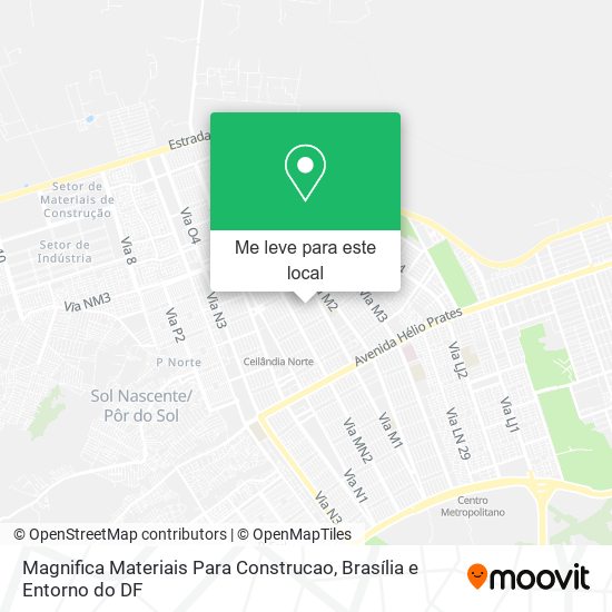 Magnifica Materiais Para Construcao mapa