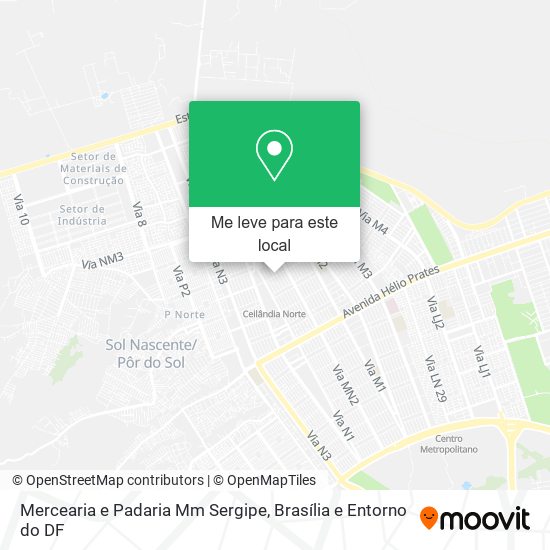 Mercearia e Padaria Mm Sergipe mapa