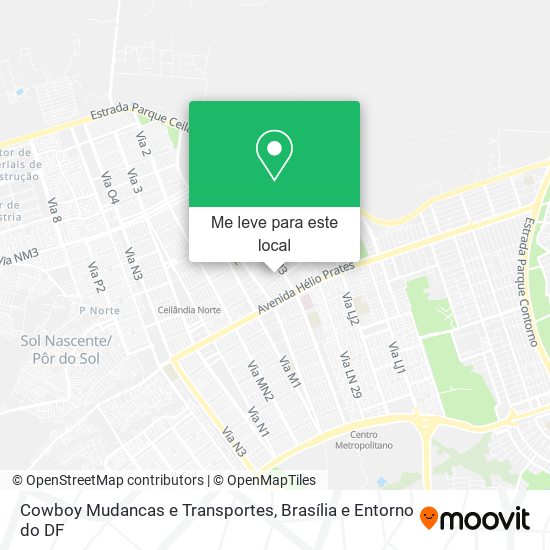 Cowboy Mudancas e Transportes mapa