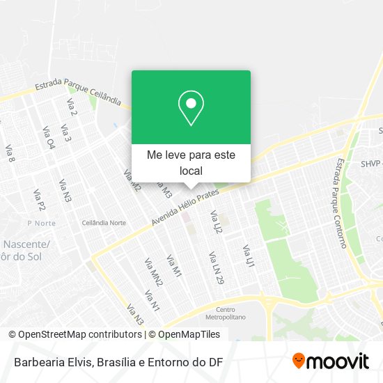 Barbearia Elvis mapa