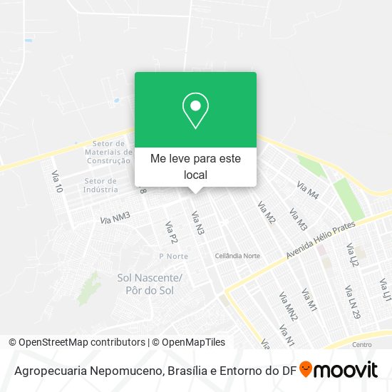 Agropecuaria Nepomuceno mapa