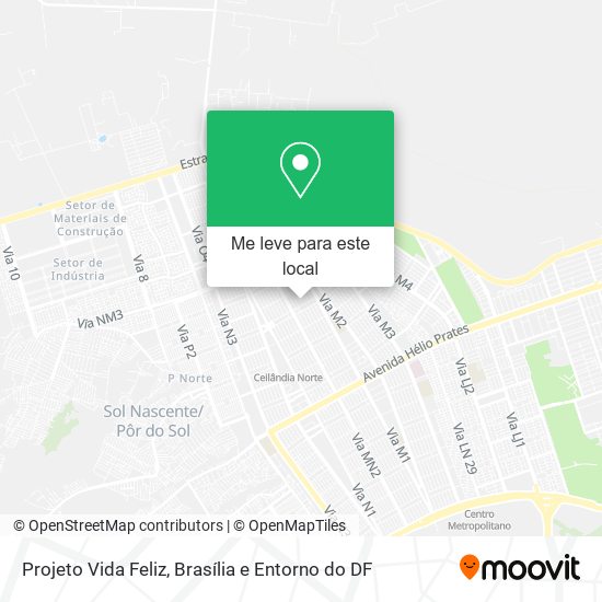 Projeto Vida Feliz mapa