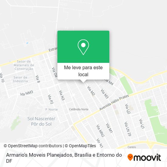 Armario's Moveis Planejados mapa