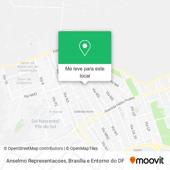 Anselmo Representacoes mapa