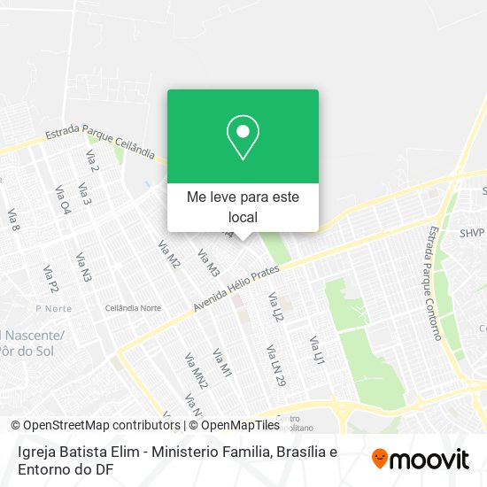 Igreja Batista Elim - Ministerio Familia mapa