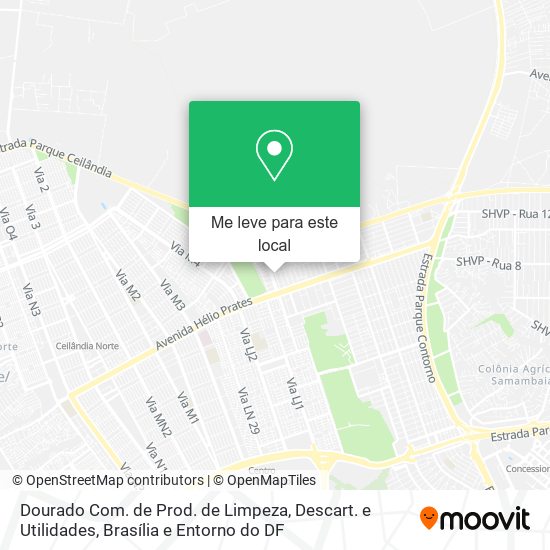 Dourado Com. de Prod. de Limpeza, Descart. e Utilidades mapa