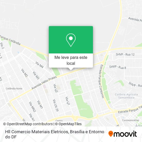 Hll Comercio Materiais Eletricos mapa