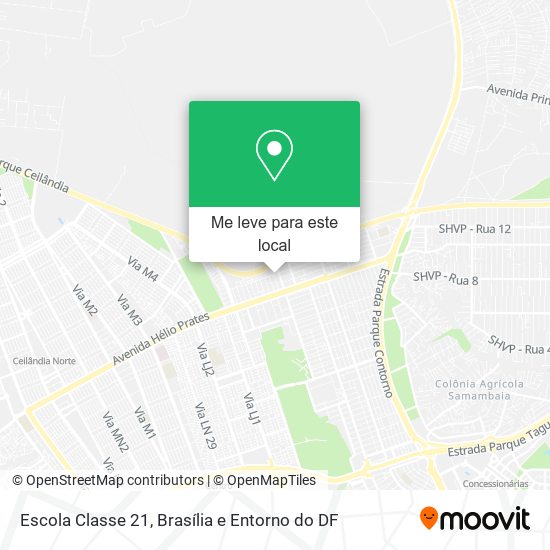 Escola Classe 21 mapa