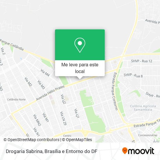 Drogaria Sabrina mapa