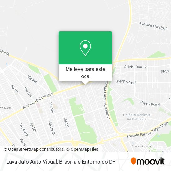 Lava Jato Auto Visual mapa