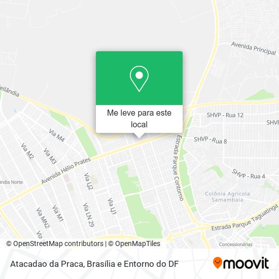Atacadao da Praca mapa