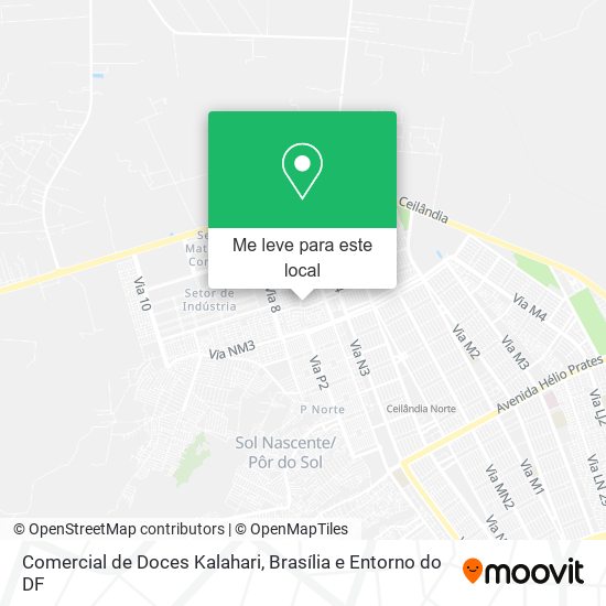 Comercial de Doces Kalahari mapa