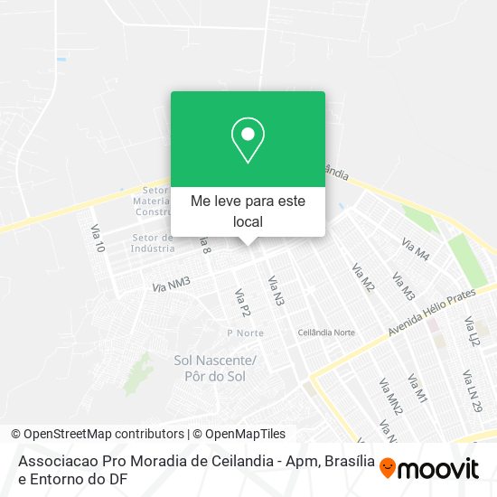 Associacao Pro Moradia de Ceilandia - Apm mapa