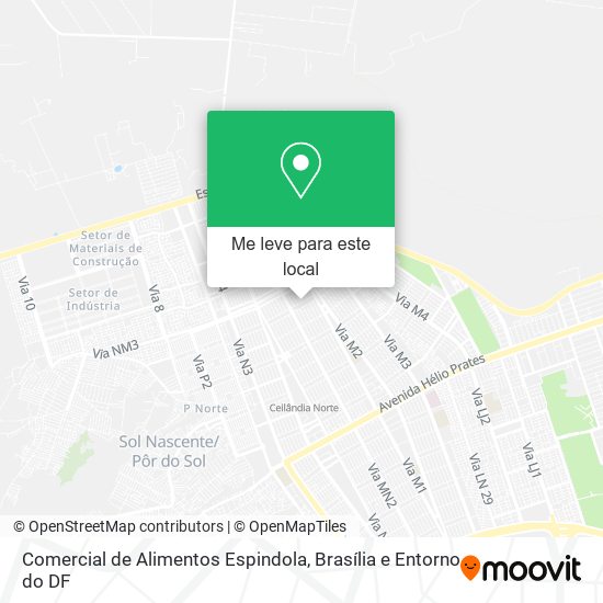 Comercial de Alimentos Espindola mapa