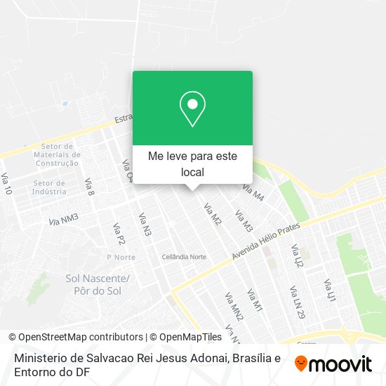 Ministerio de Salvacao Rei Jesus Adonai mapa