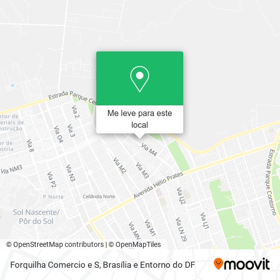 Forquilha Comercio e S mapa