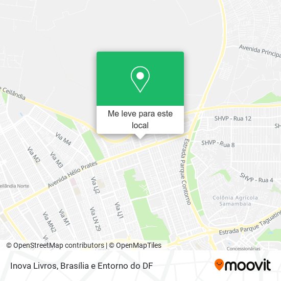 Inova Livros mapa