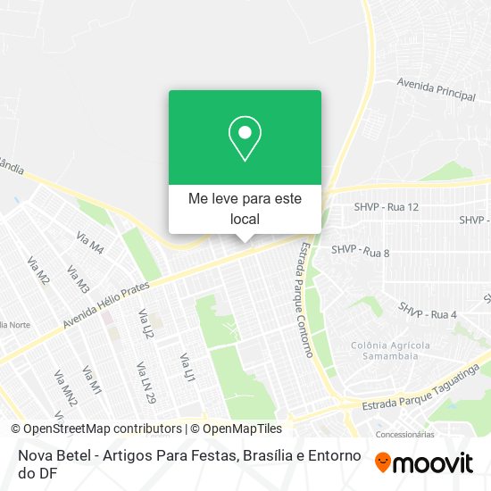 Nova Betel - Artigos Para Festas mapa