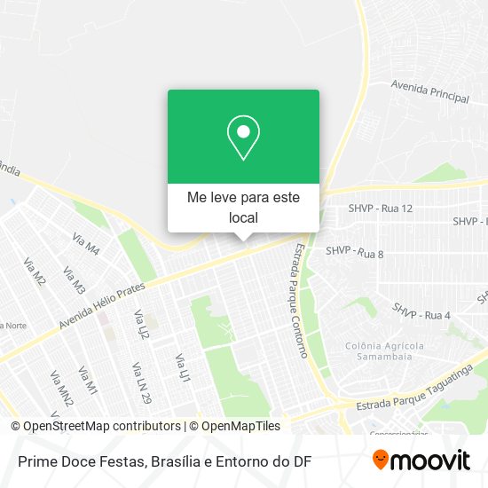 Prime Doce Festas mapa