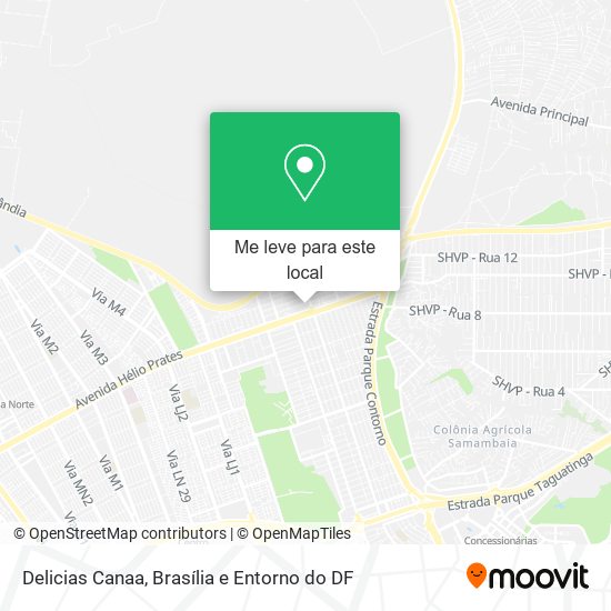 Delicias Canaa mapa