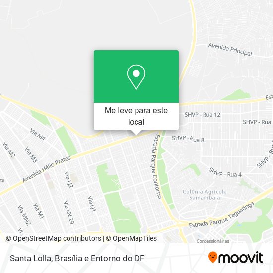 Santa Lolla mapa