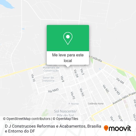 D J Construcoes Reformas e Acabamentos mapa