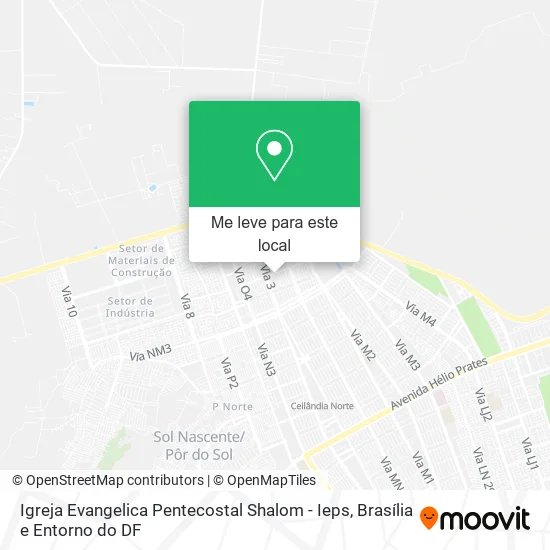 Igreja Evangelica Pentecostal Shalom - Ieps mapa