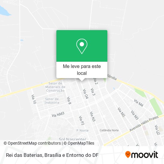 Rei das Baterias mapa