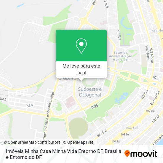 Imóveis Minha Casa Minha Vida Entorno DF mapa